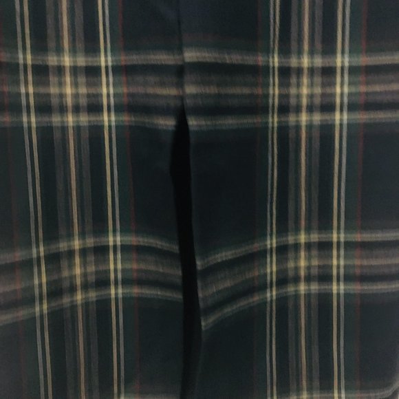 ZARA NWT S Navy Plaid Tartan Sheath Bodycon Dress - Picture 8 of 11